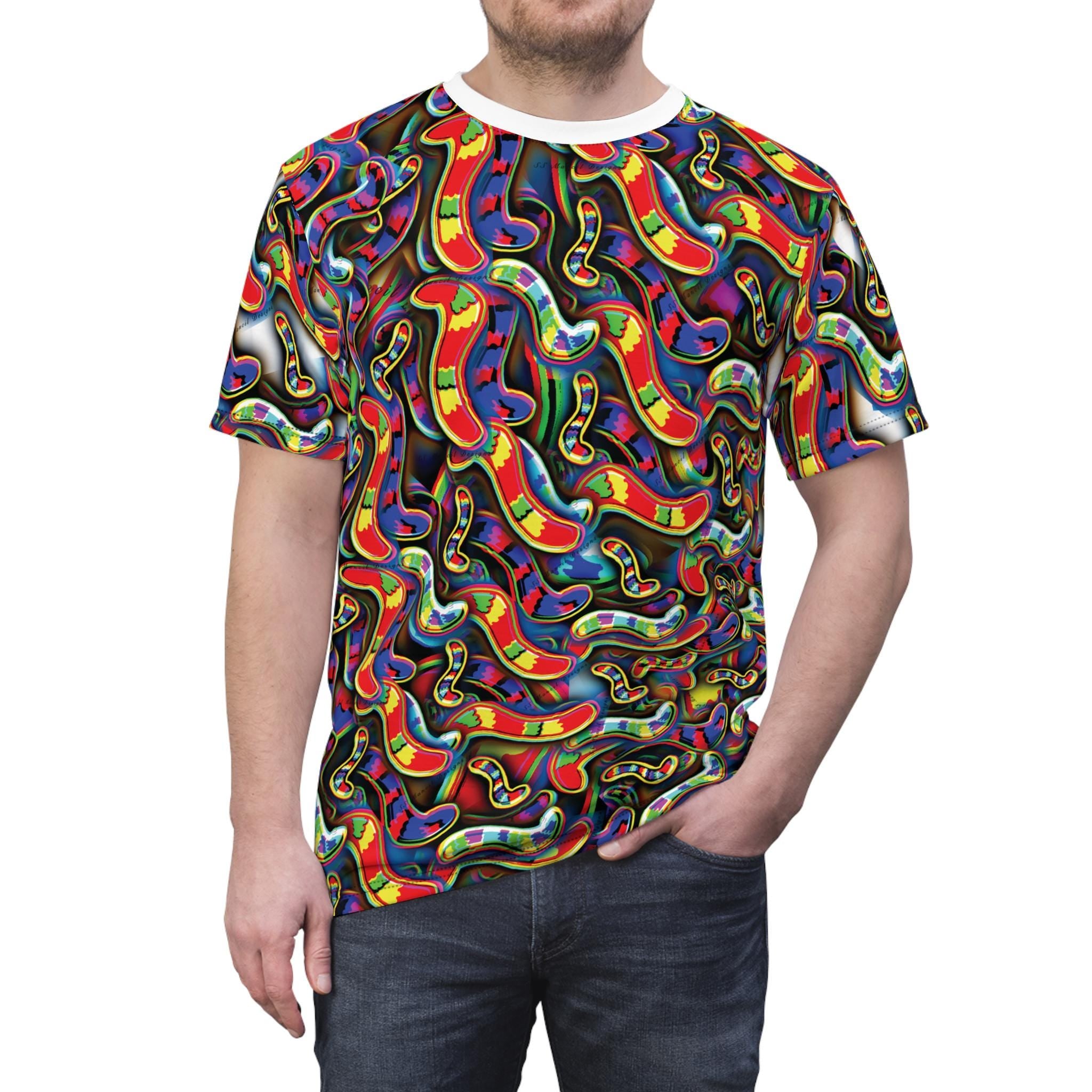 Unisex Neon Gummy Worm Tee