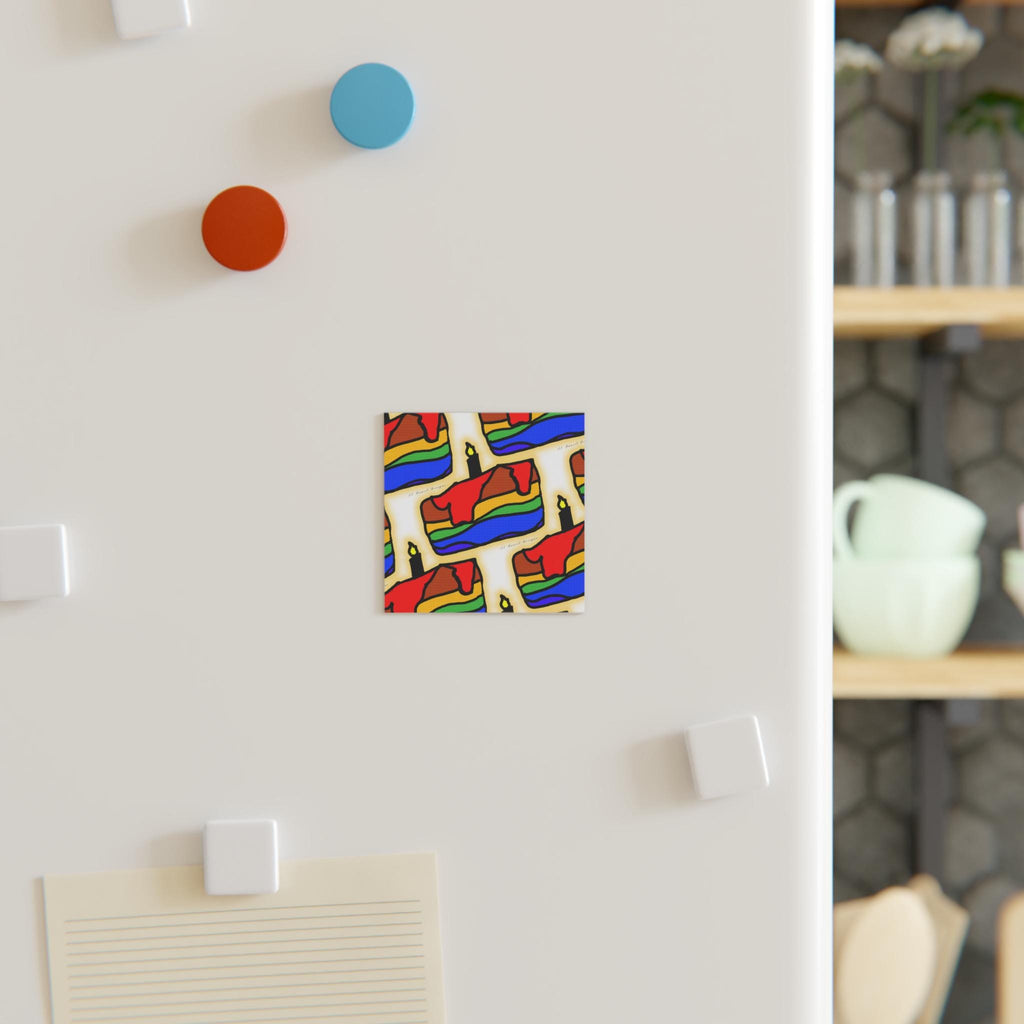 Pride Rainbow Cake Die-Cut Magnets – Outdoor Durable Vinyl Decals