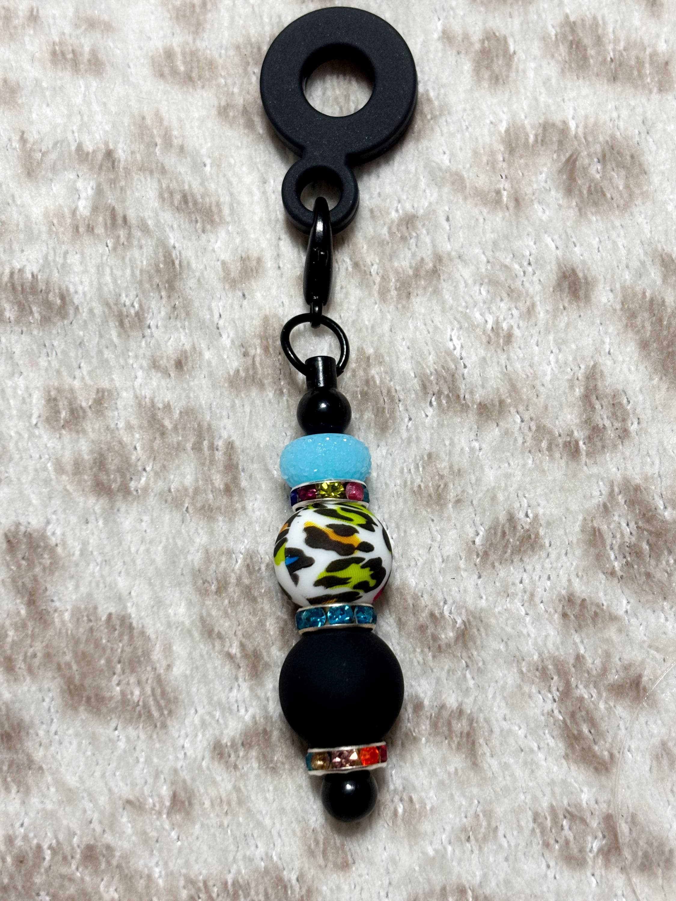 Be Happy Beaded Keychain, Pen, Bookmark Set, Blue Butterfly Charm, Positive Vibes