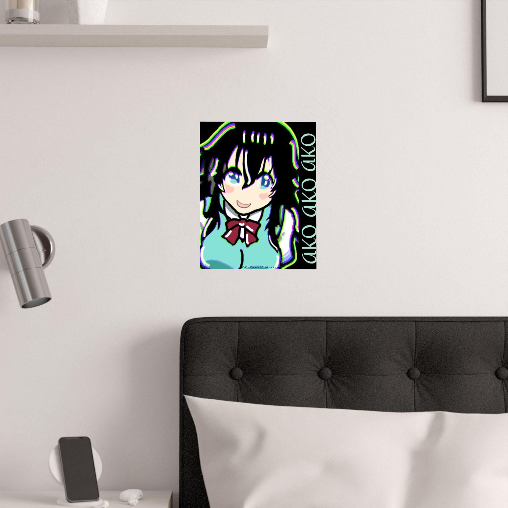 Fan Art Ako Tamaki Poster | Anime Inspired Kawaii Character Print
