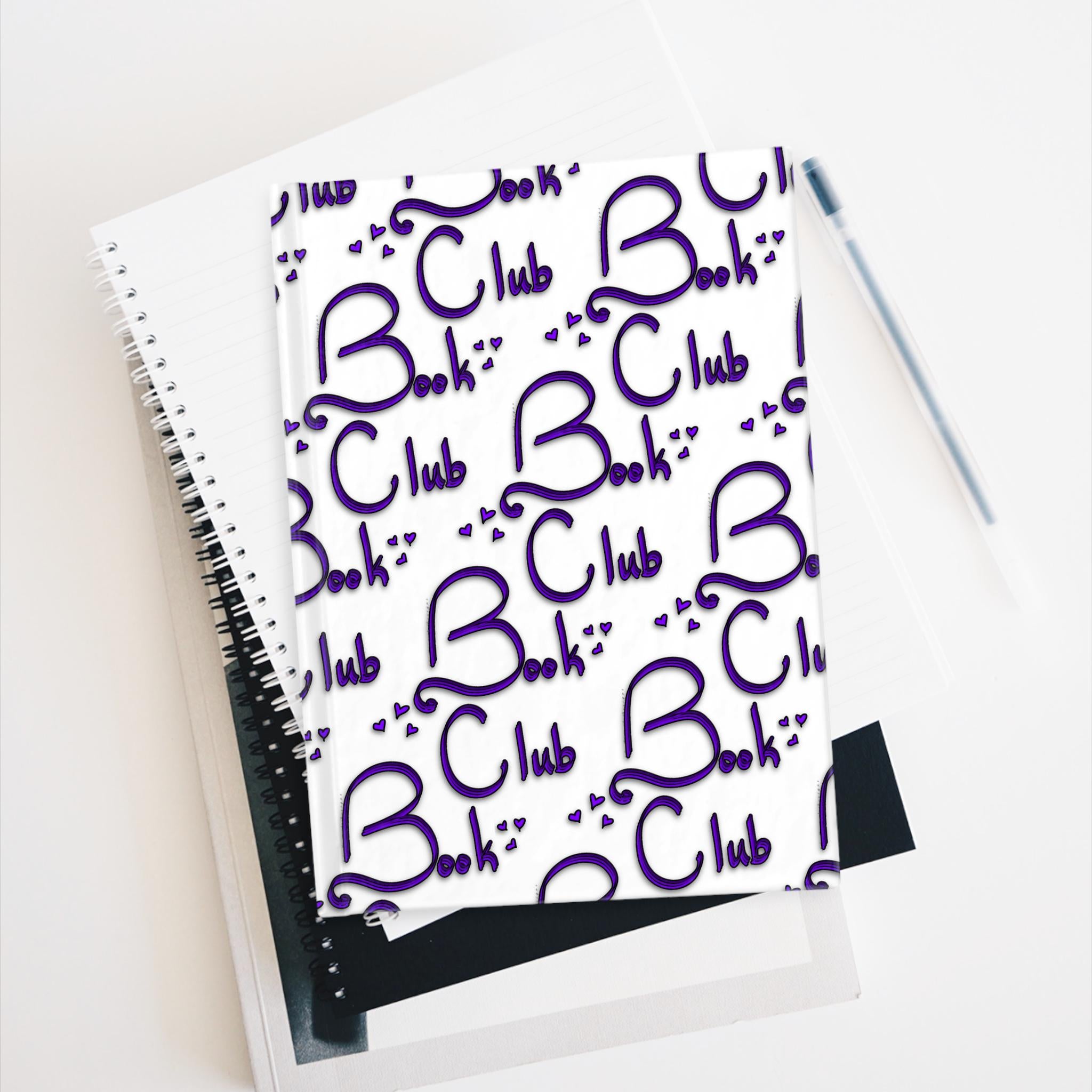 Book Club Journal: 128-Page Hardcover, Ruled Lines