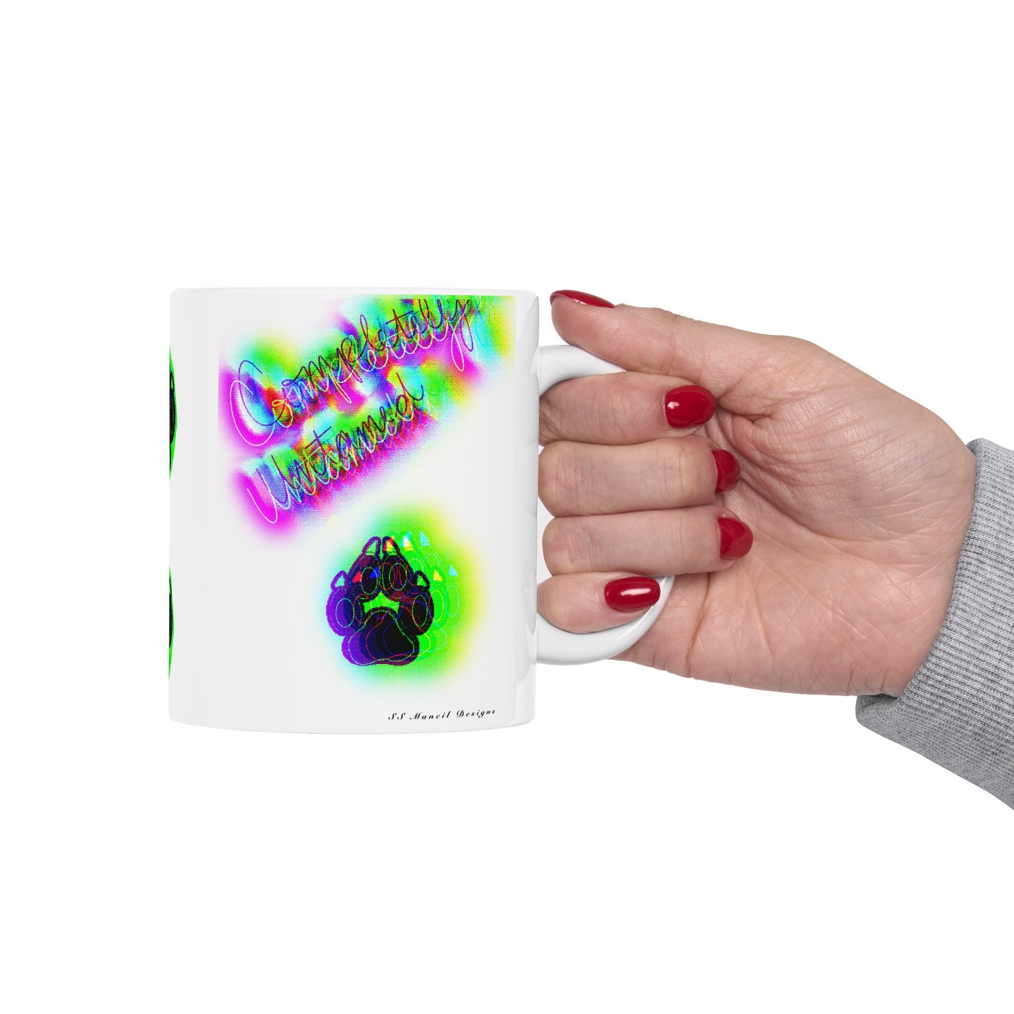 Mug Multicolor Paw Print Completely Untamed | Ceramic Mug, 11oz, 15oz