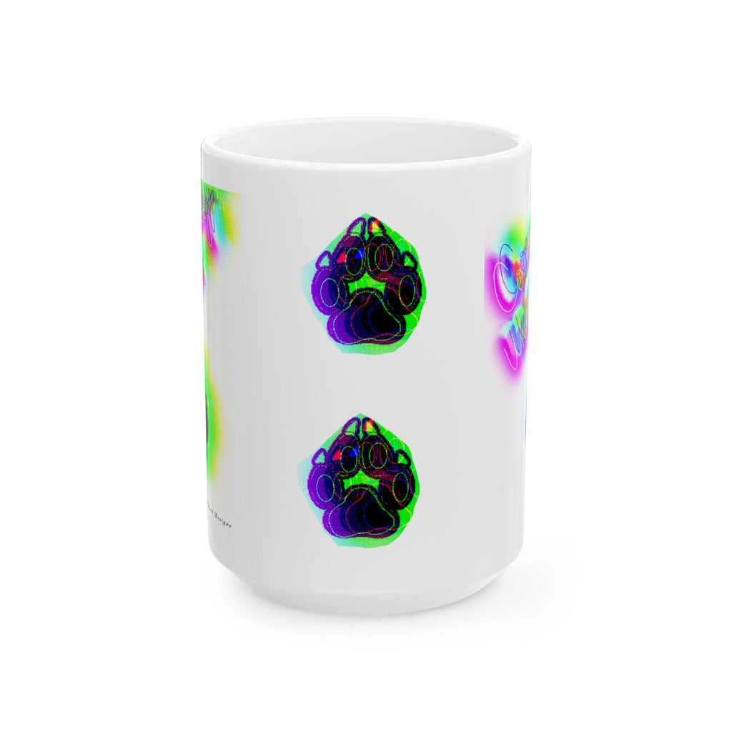 Mug Multicolor Paw Print Completely Untamed | Ceramic Mug, 11oz, 15oz