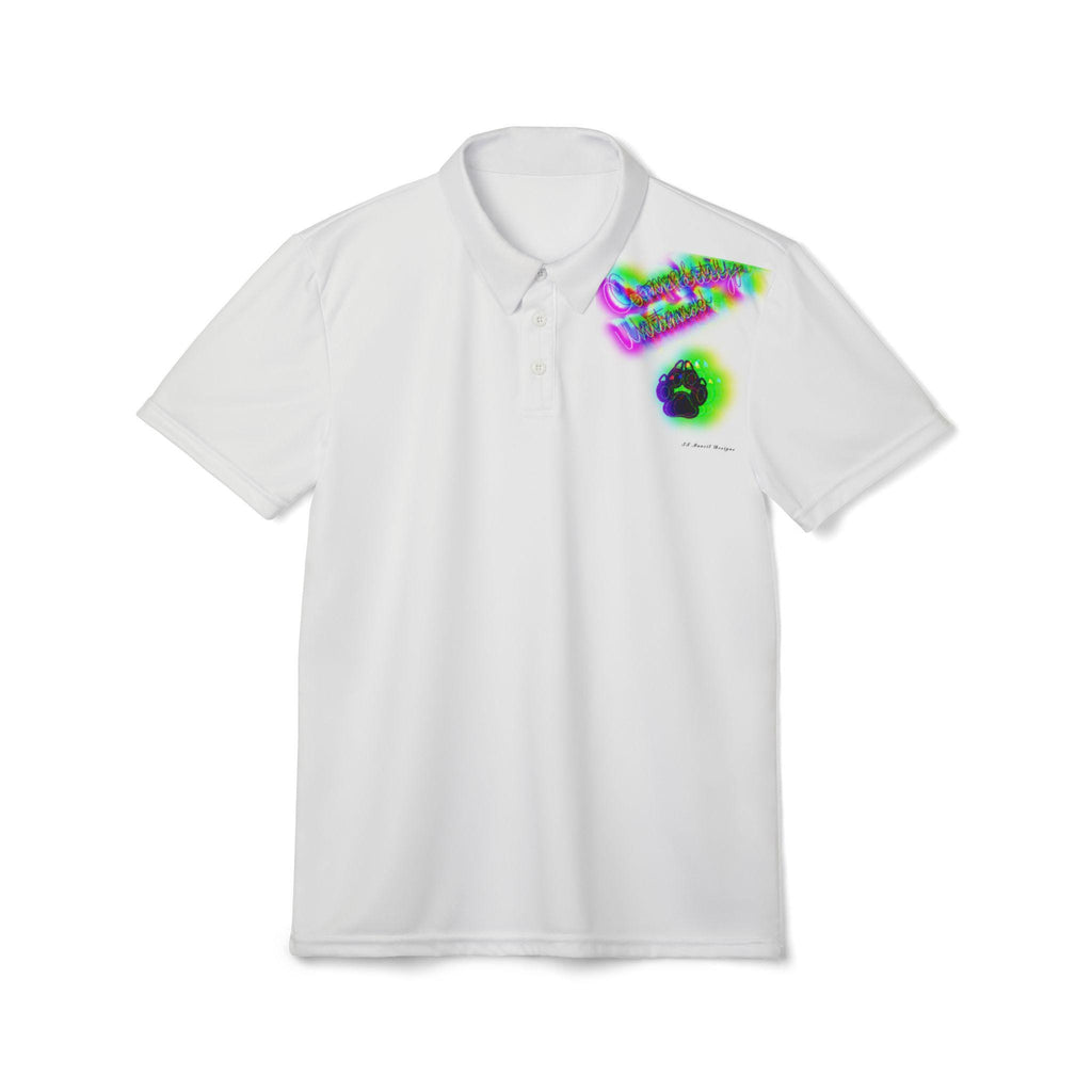 Unisex Polo Shirt Wild | Paw Print Untamed Therian Wolf Artwork