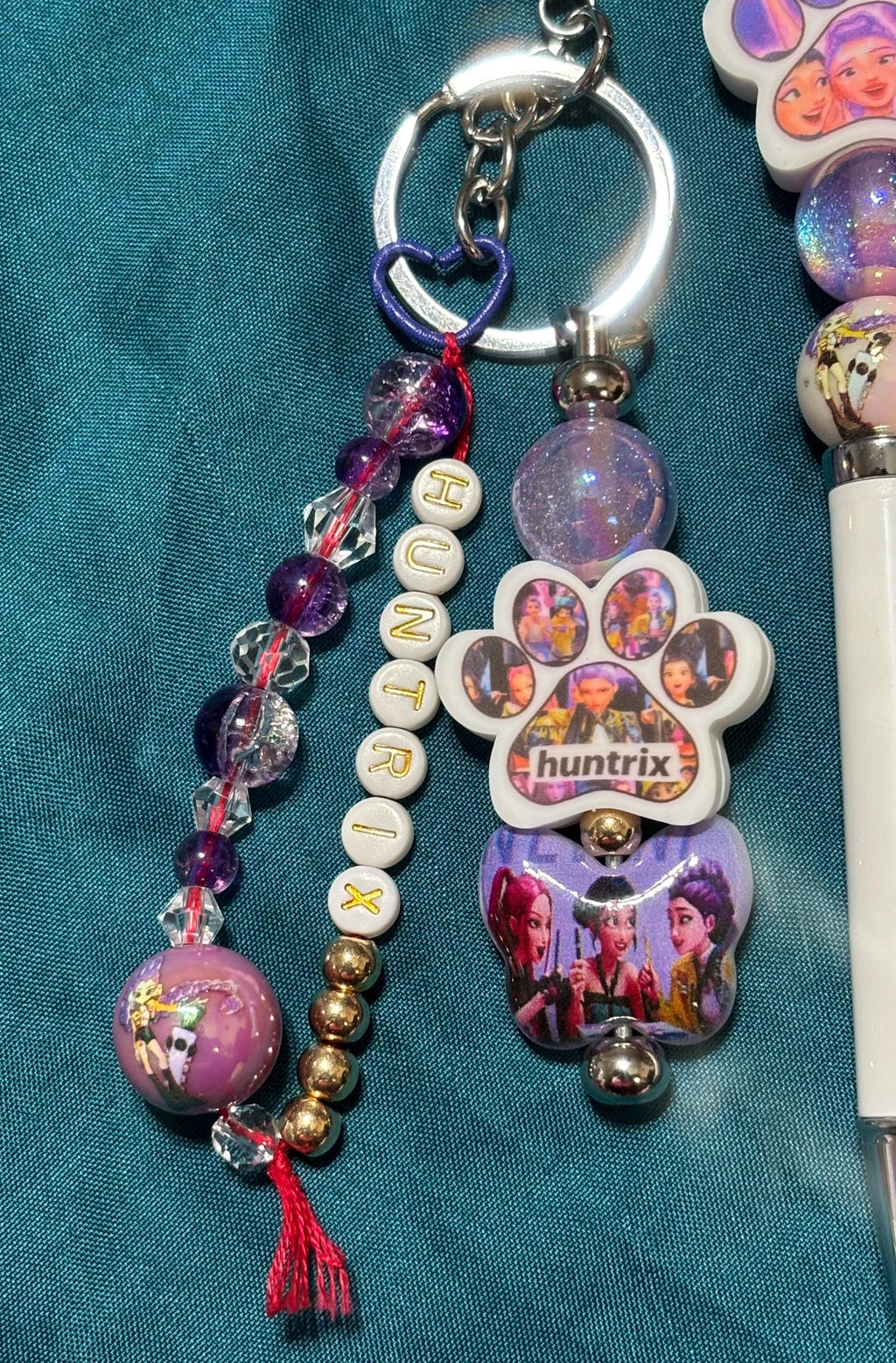 K-POP Demon Hunters Huntrix Inspired Rumi Mira Zoey Set Keychain, Pen,& Tumbler