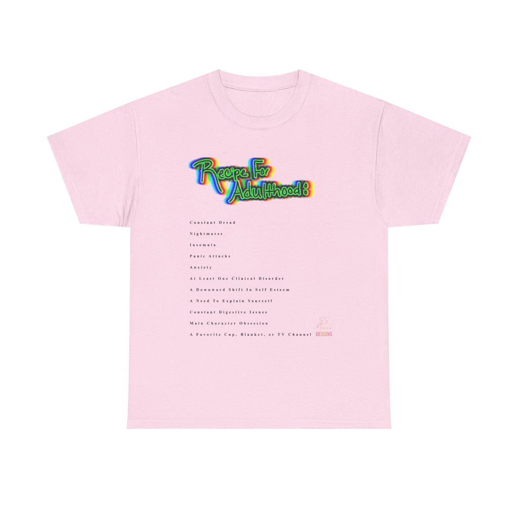 Unisex Adulthood Heavy Cotton Tee, funny, recipe, adult