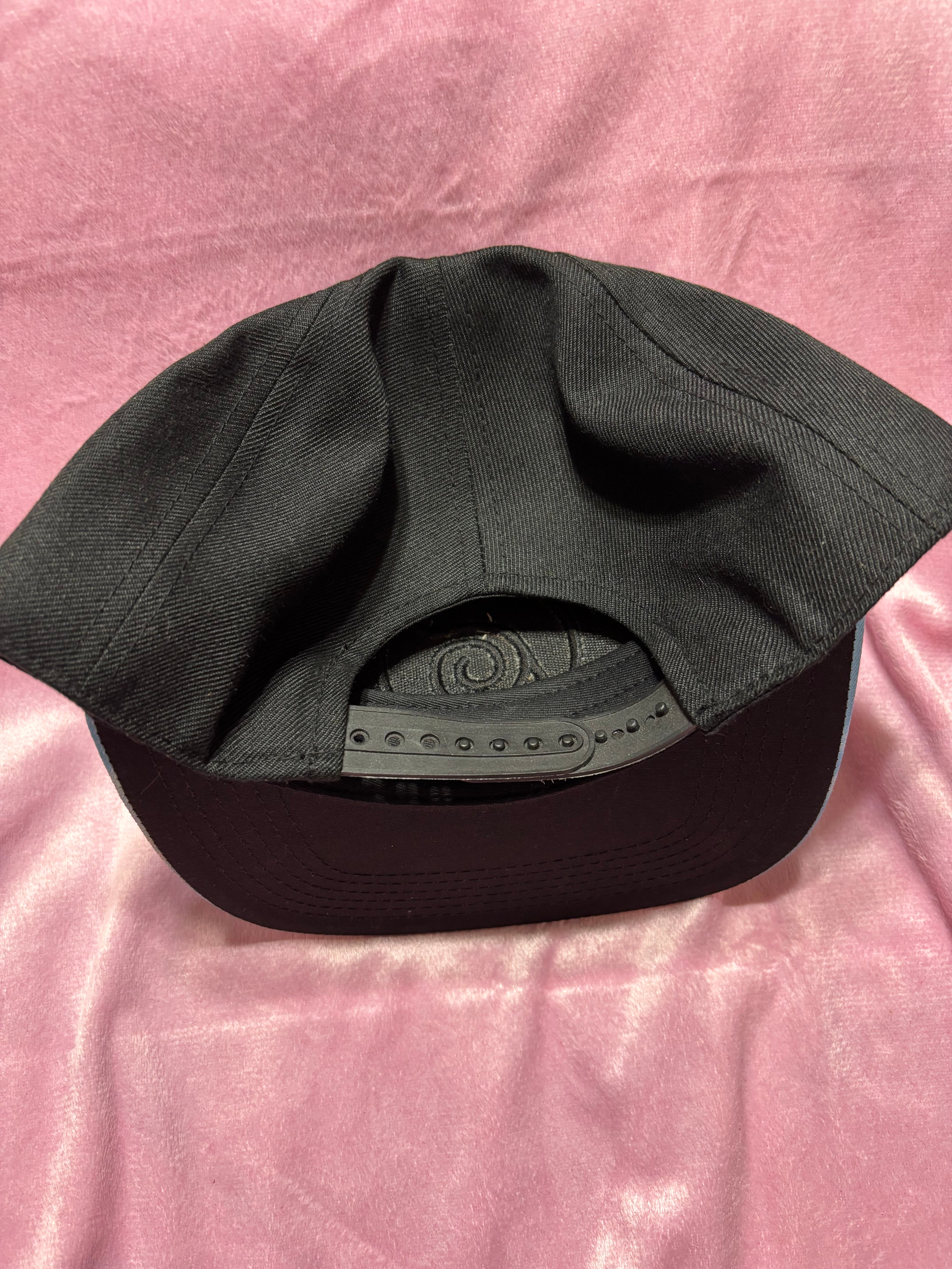 Black Naruto Snapback Hat with Graphic Brim NWOT