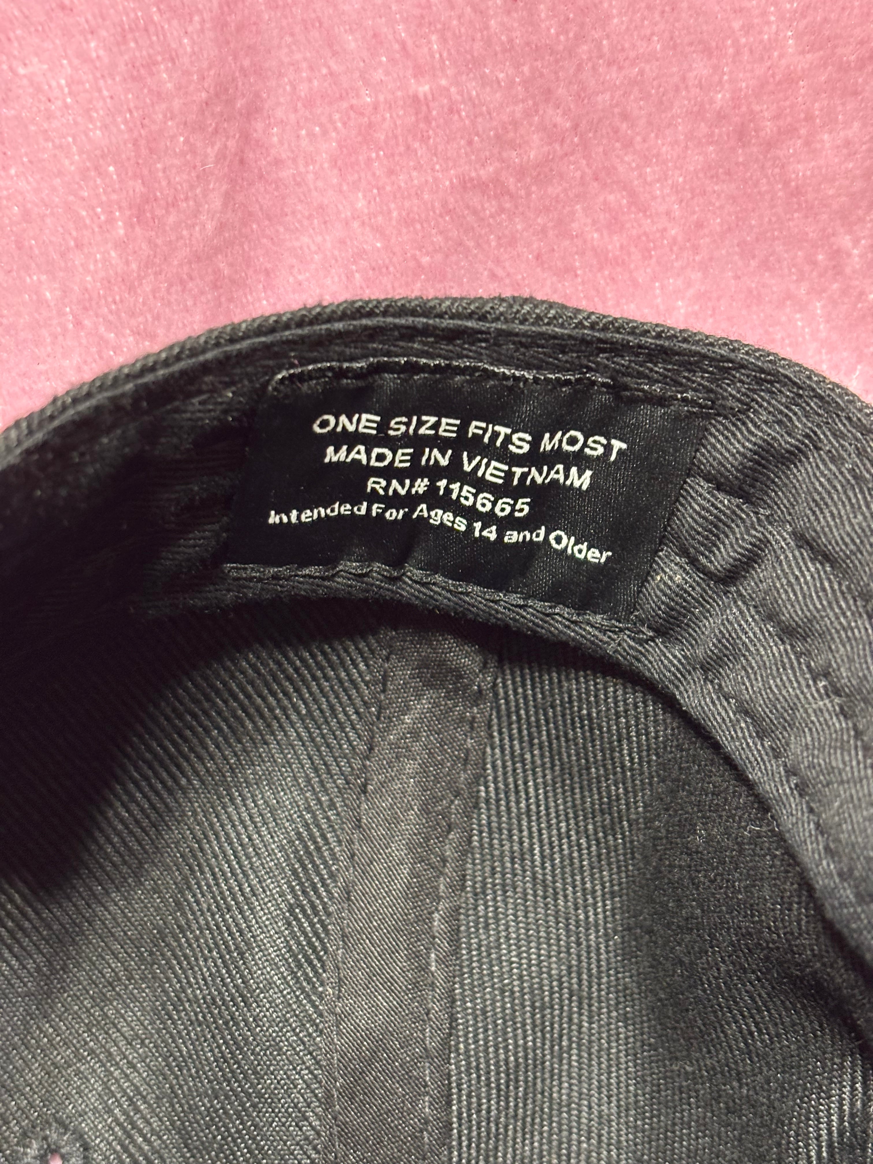 Black Naruto Snapback Hat with Graphic Brim NWOT