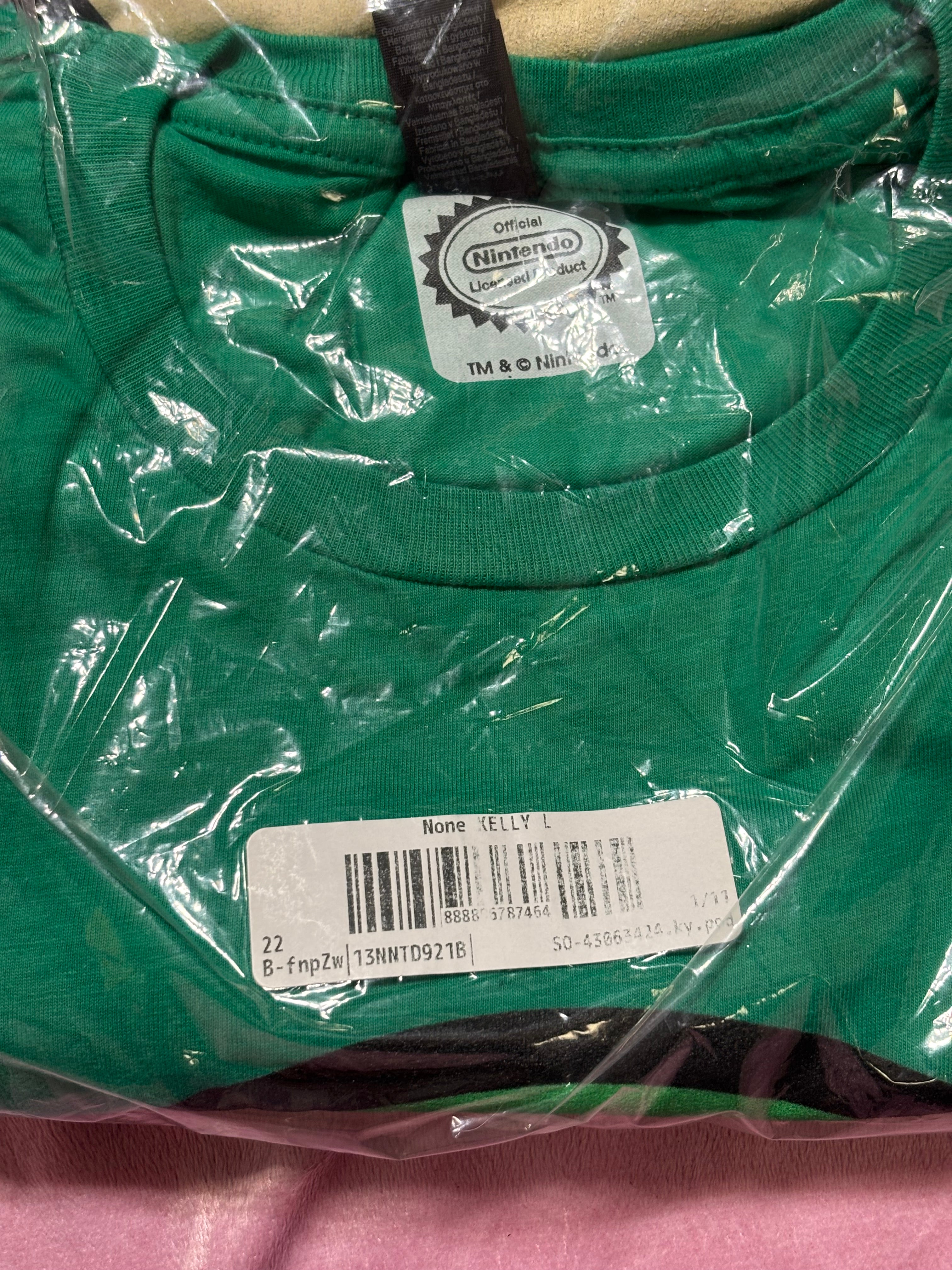 Nintendo Green Graphic Tee with Mario Mushroom