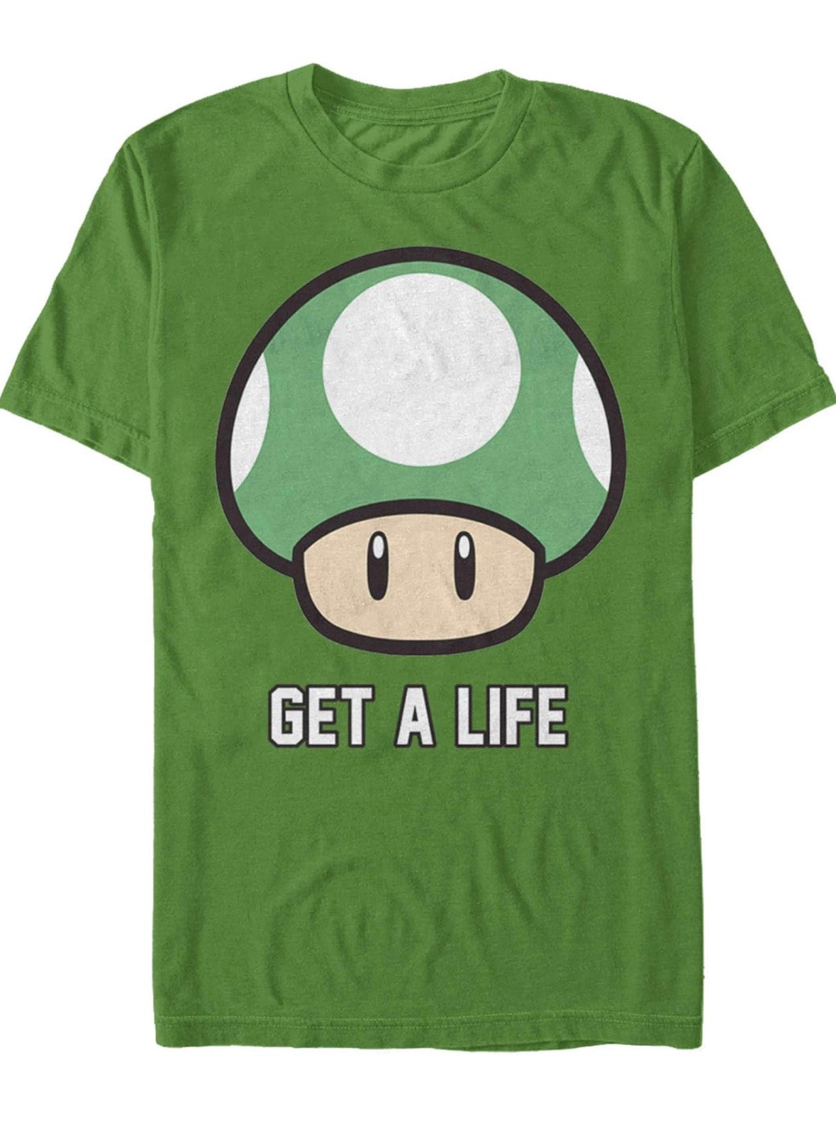 Nintendo Green Graphic Tee with Mario Mushroom