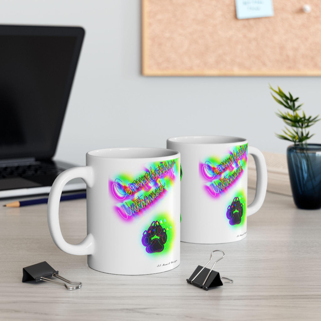 Mug Multicolor Paw Print Completely Untamed | Ceramic Mug, 11oz, 15oz