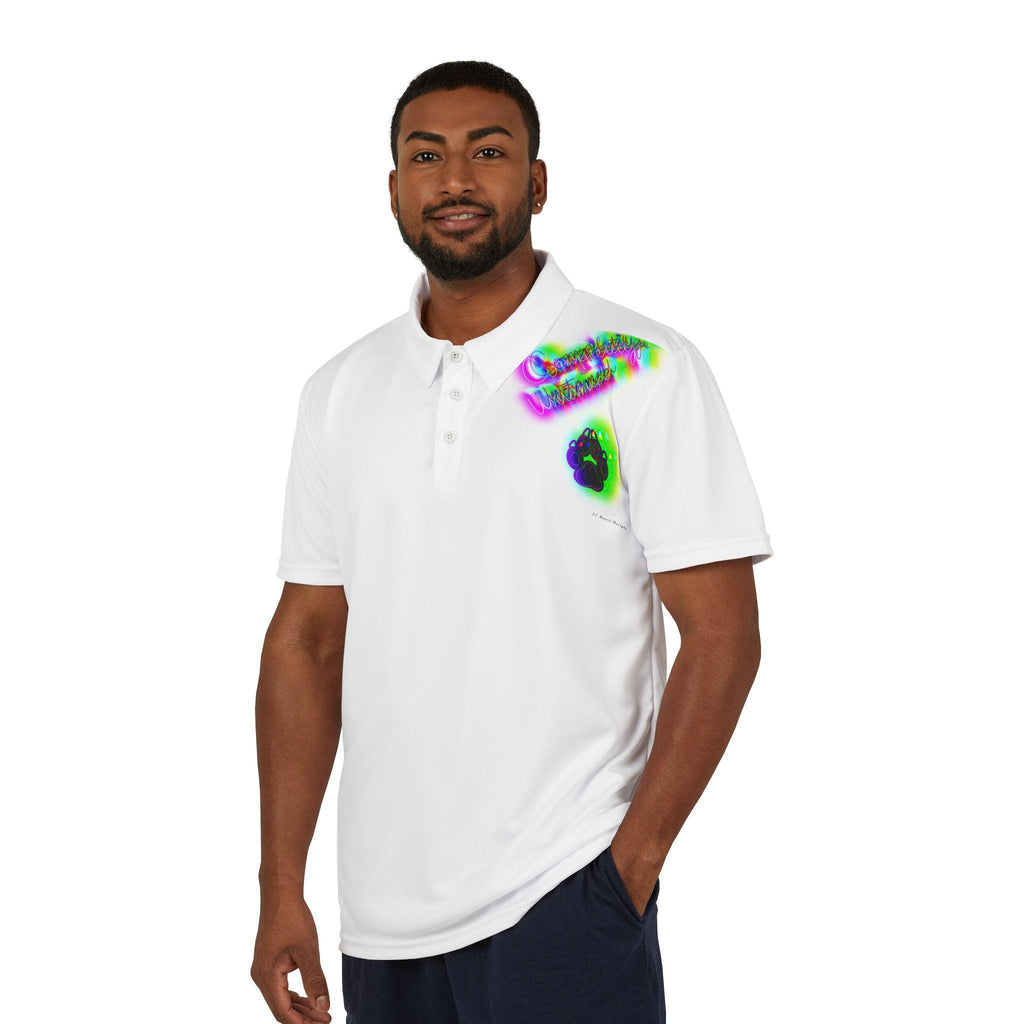 Unisex Polo Shirt Wild | Paw Print Untamed Therian Wolf Artwork