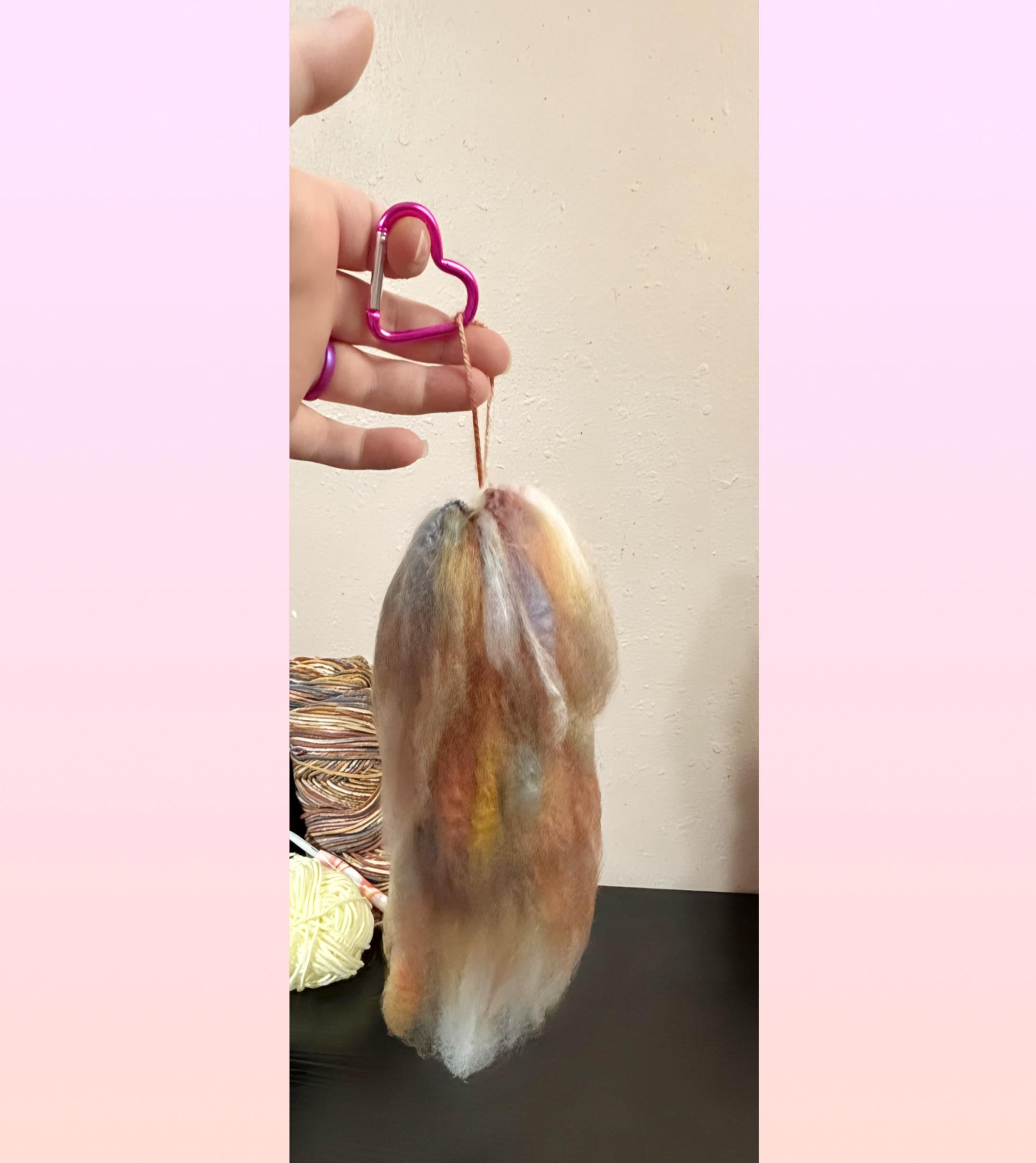 Custom HQ Yarn Tails Made To Order By Hand | yarn, fursona, furry, therian, emo, gear, keychain, tails, keychain tail, clip on tails, animal