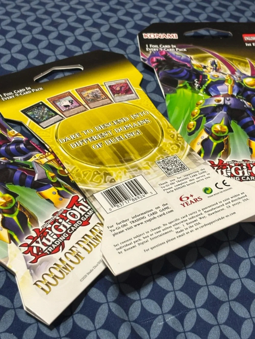 Yugioh Yu-Gi-Oh! Official Card Packs Doom of Dimensions 1st edition English Set